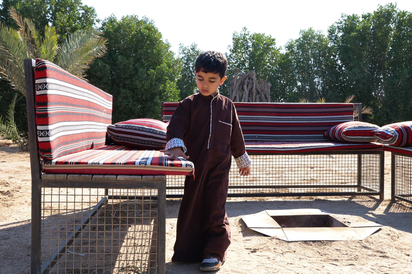 Brown Dishdasha and Vest