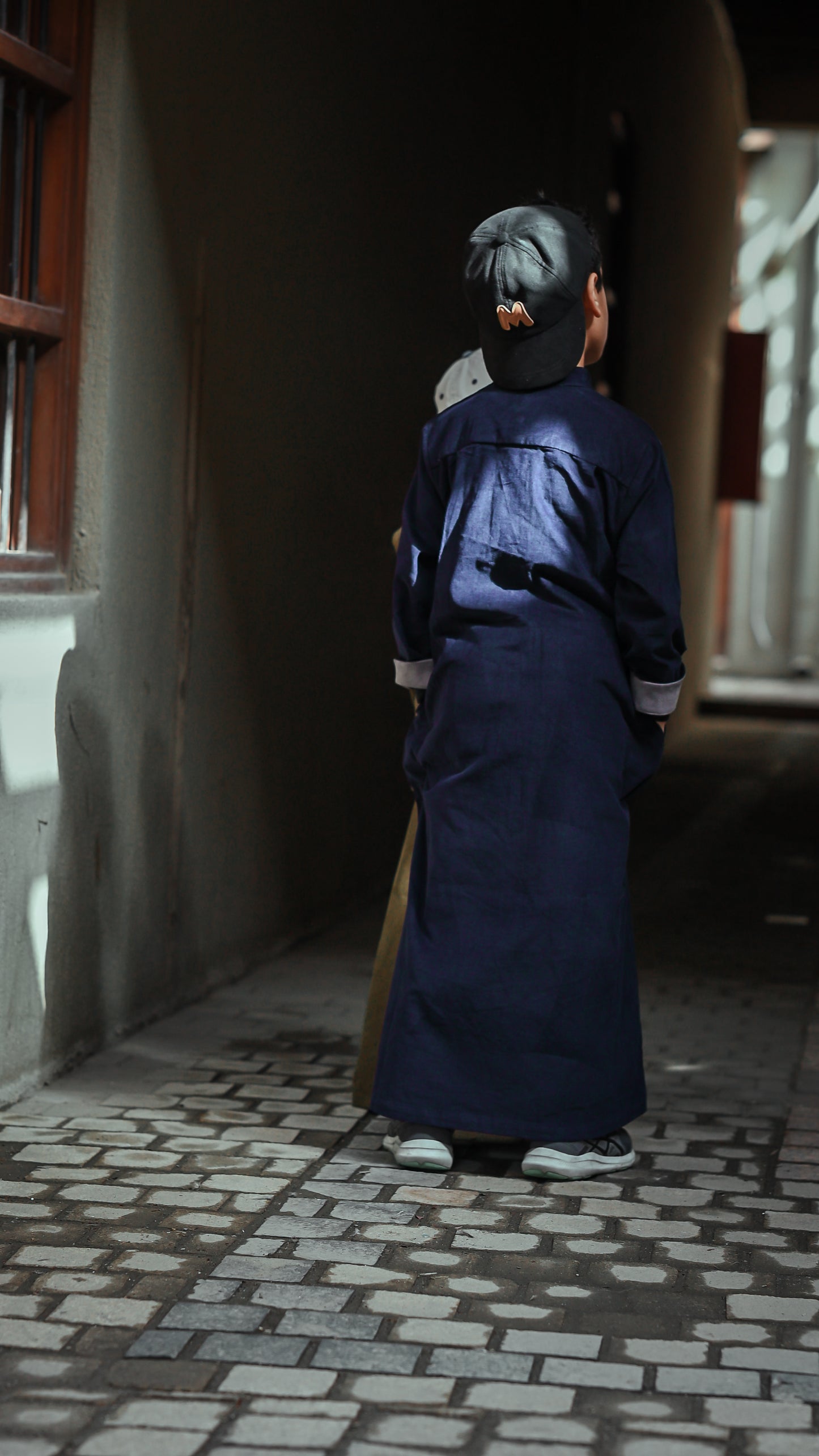 Navy Corduroy Dishdasha