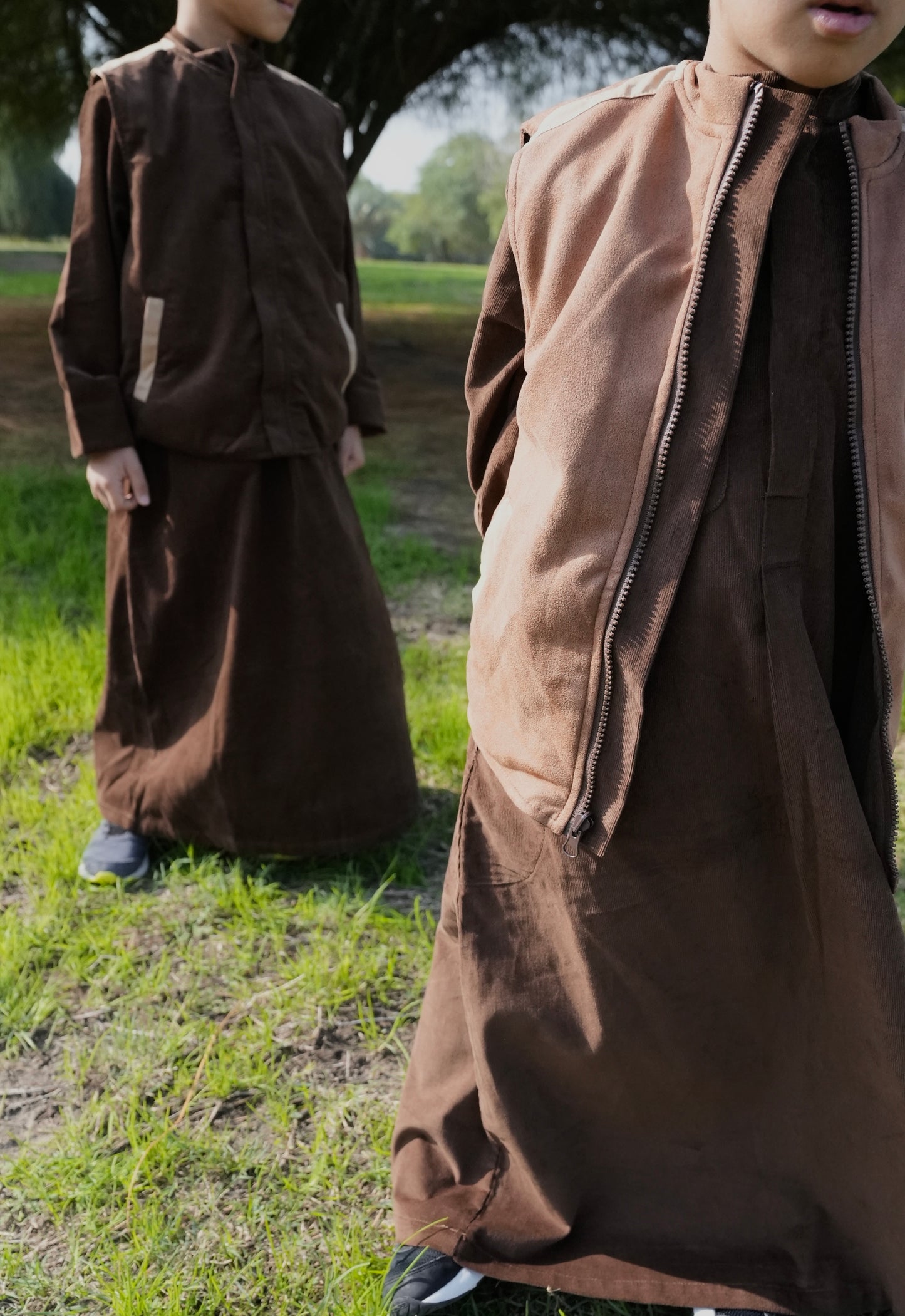 Dark Brown Dishdasha Set