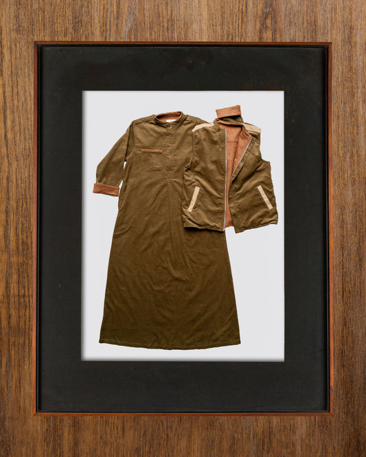 Olive Green Dishdasha Set