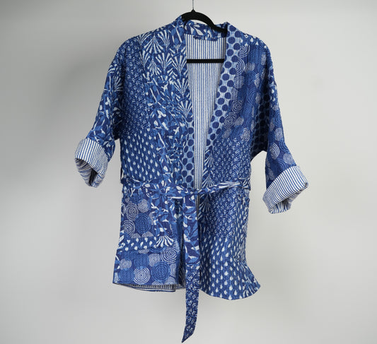 Indigo Quilted Kimono