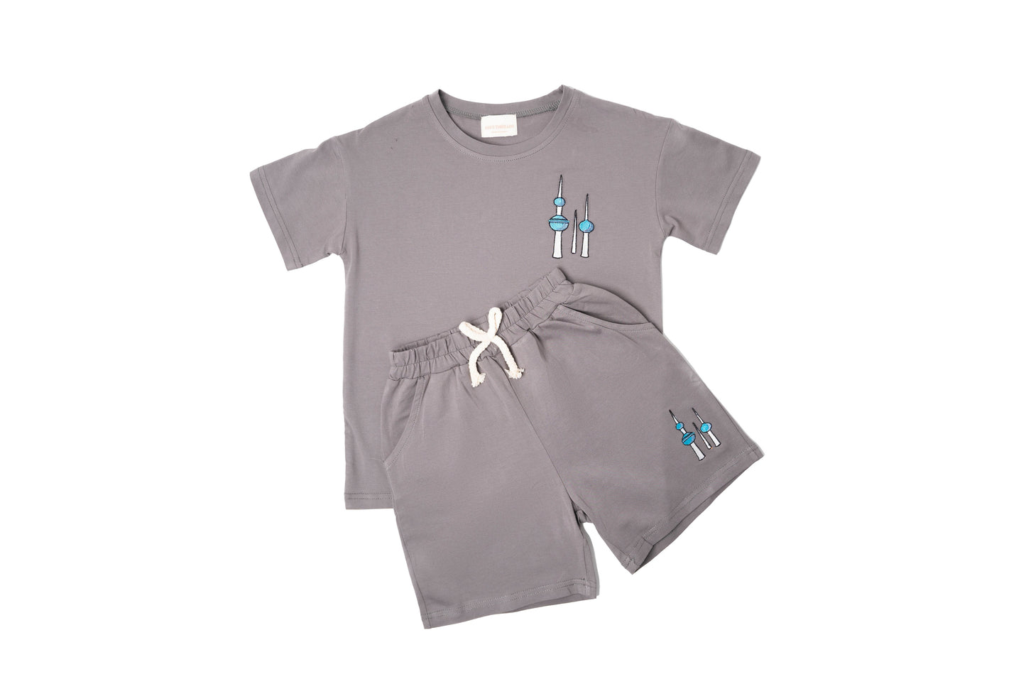 Opera Skyline Grey Short Sleeve Set