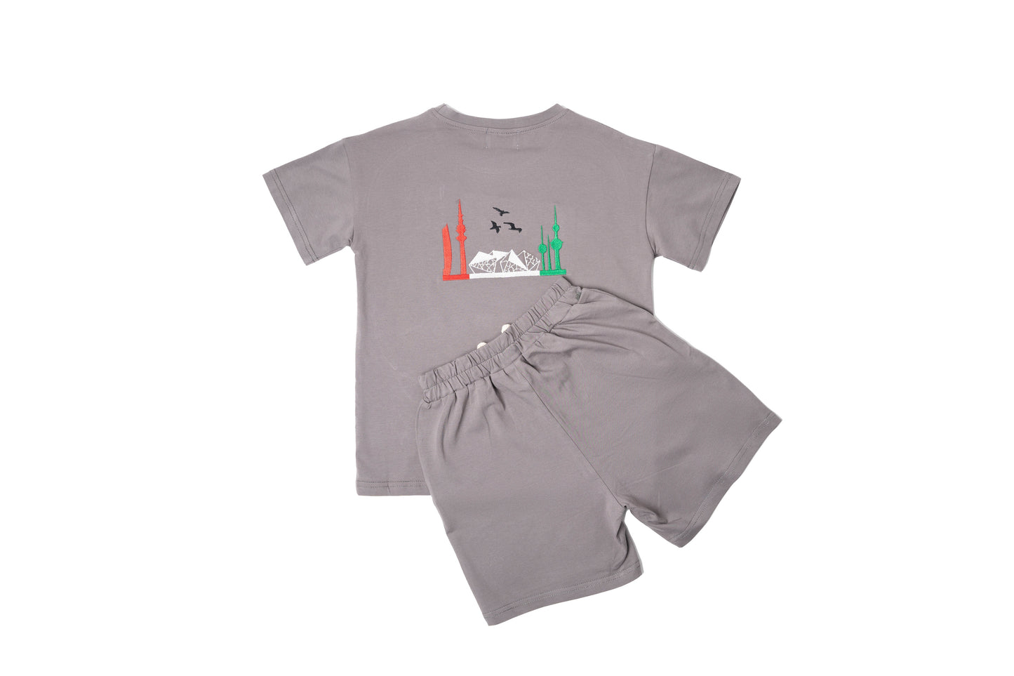 Opera Skyline Grey Short Sleeve Set