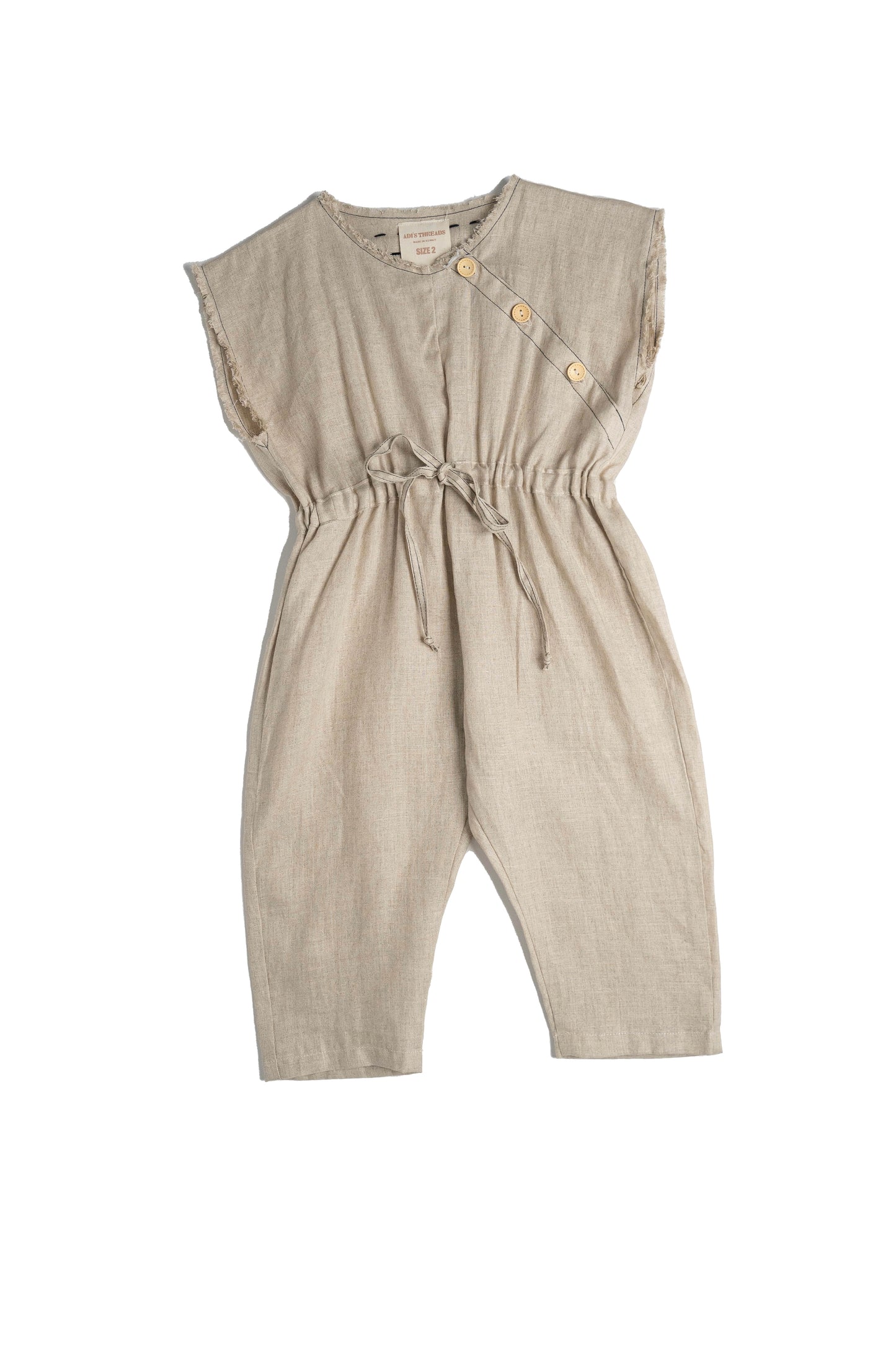 Beige Jumpsuit Girl Set