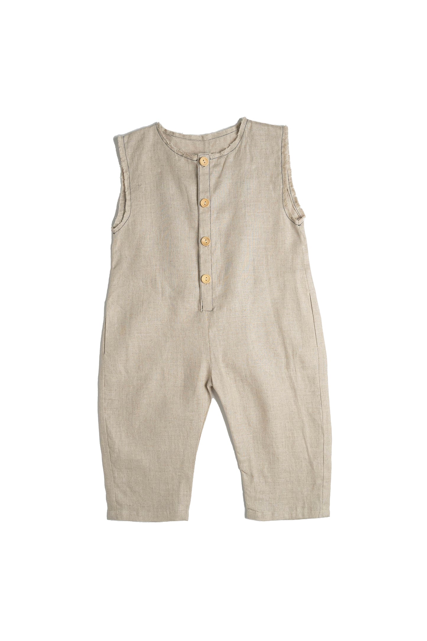 Beige Jumpsuit Boy Set